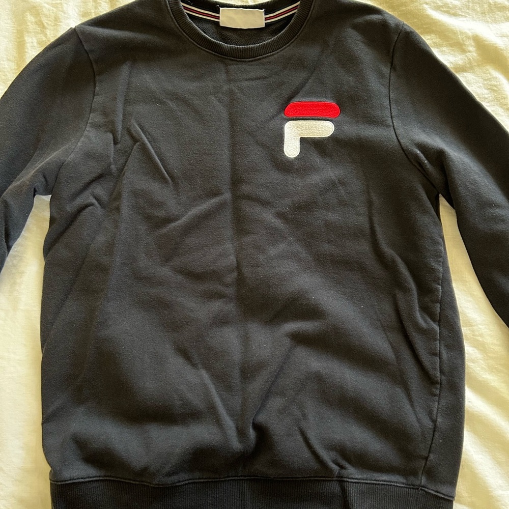 Black Fila Crewneck